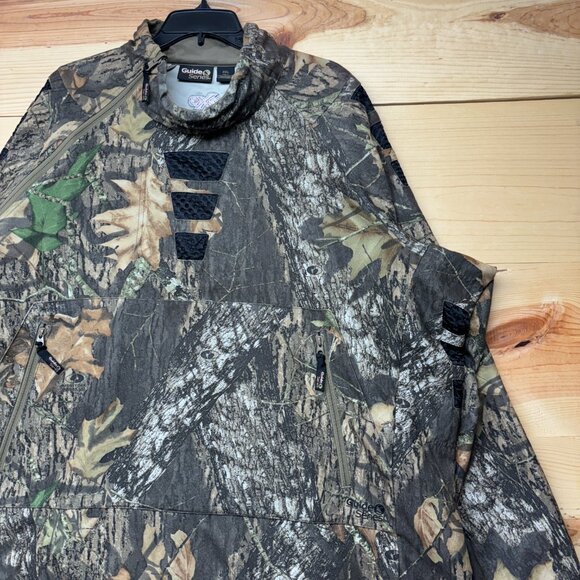 Gander Mountain Jacket Mens XXL Guide Series Mossy Oak Camo Pullover Hunting - Picture 2 of 13